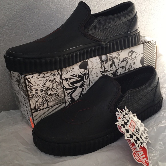 Vans Shoes - Vans x Marvel Slip-On Black Widow6 Vans Shoes - Vans x Marvel Slip-On Black Widow6